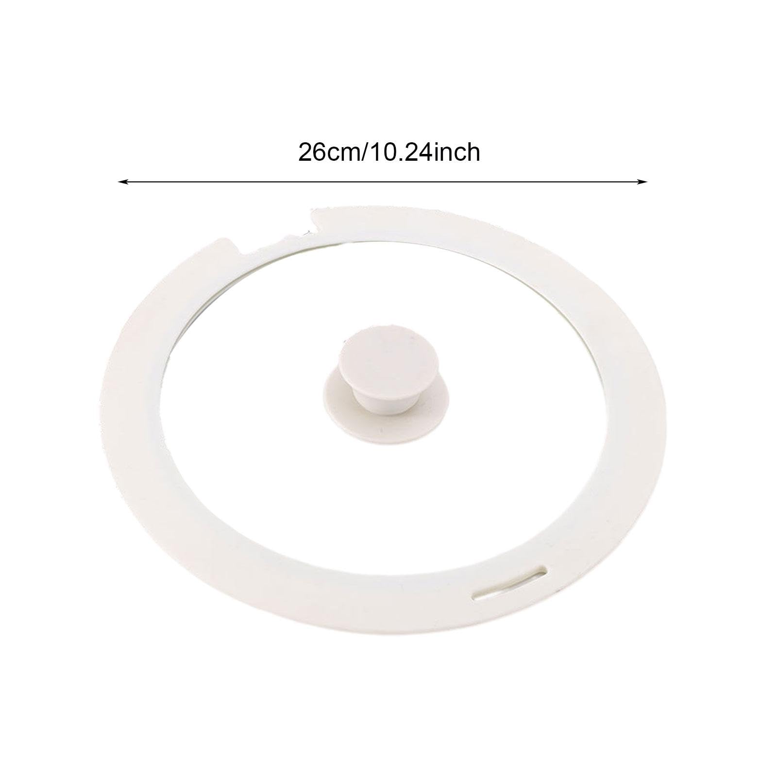 Tapa para Olla, Tapa para Sartén, Tapa para, Tapa Universal para Olla de Cocina para Sartén, Wok, Sartenes, White L