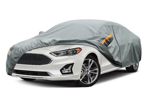 Image of Kayme Heavy Duty Car Cover Custom Fit Ford Fusion (2005-2025) Waterproof All Weather for Automobiles, Full Exterior Covers Sun Rain UV Protection.（Deliver About 3-10 Days）