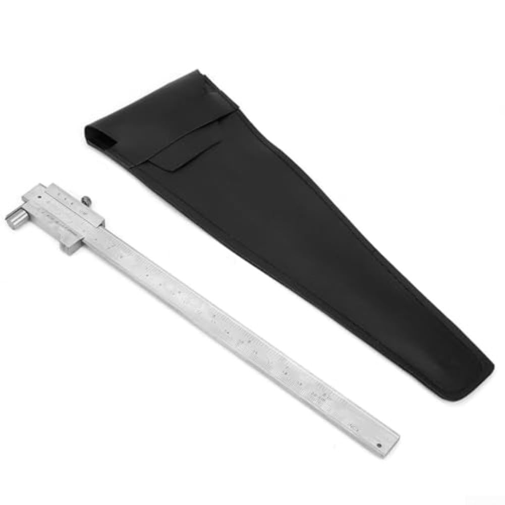 Calibro per tracciatore in metallo in acciaio inox, 200 mm, con scala incisa per misurazione e marcatura accurate su legno, acciaio, ferro e plastica