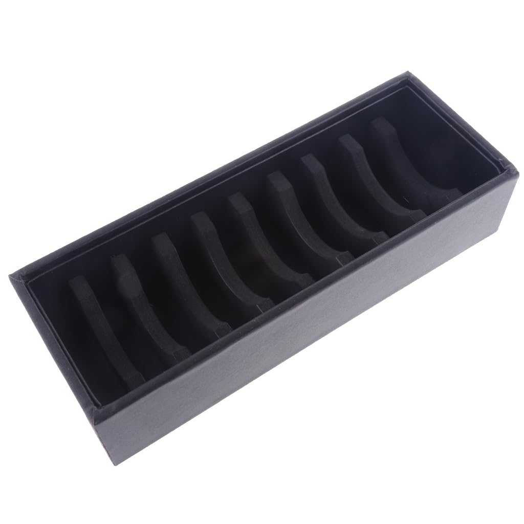 AUYXSSZ Graceful Bracelet Organizer Jewelry Showcase With 10 Slots Counter Display Box Everyday Jewelry Storage Bracelet Showcase Room 10 Sots, Black, 24x9x5cm