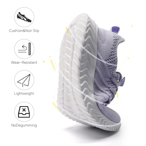Image of Women's Tennis Running Walking Shoes Slip on Casual Non Slip Athletic Workout Gym Sneakers Fashion Lightweight Breathable Mesh Jogging Work Sports Outdoor Shoe