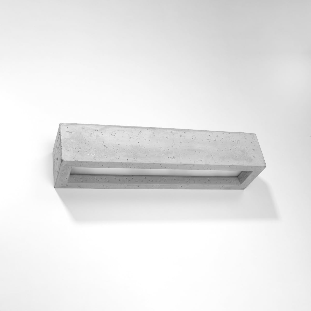 SOLLUX lighting Vega Wandleuchte Innen aus Beton – Wandbeleuchtung für Wohnzimmer und Esszimmer – Lampe für Flur, Betonlampe 50 x 12 x 10 cm