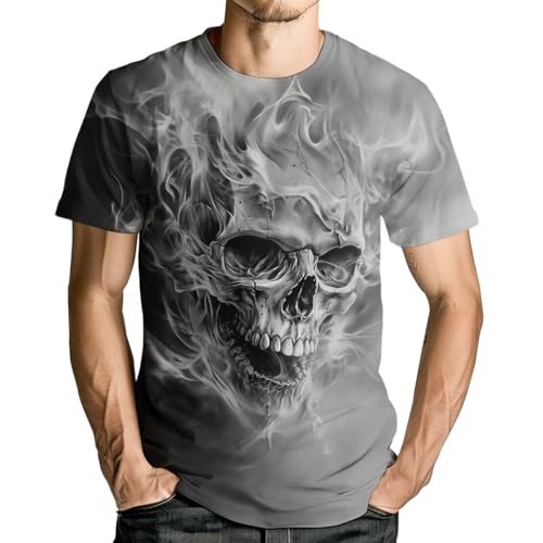 Men's Goth Skull Short Sleeve T-Shirt