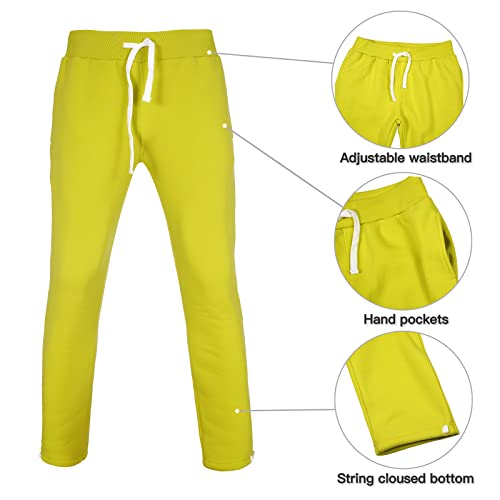 Xmgelp Men's Hooded Tracksuit 2 Piece Casual Full Zip Jogging Sweatsuit Sets Track Jackets And Pants 2 Piece Outfit For Men Neon4Xl #TOP4