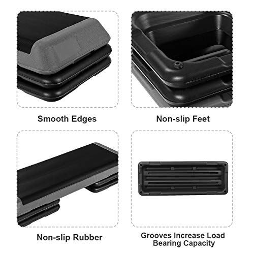 Goplus® 43'' Step Platform Adjustable Fitness Aerobic Stepper 4