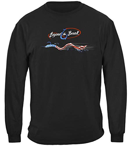 Fishing Gear Catfish Shirt - Patriotic T-Shirts Long Sleeve Shirts -Black Medium #TOP1