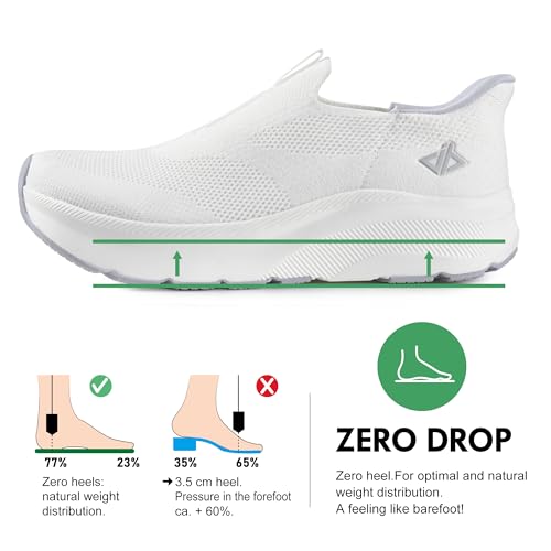 Image of Men Slip in Free up Hands Shoe Wide Toe Box Arch Support Orthopedic Walking