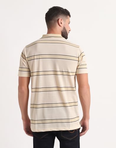 Image of INKKR Highflay Striped Men Regular Fit Polo Neck T-Shirt Combo