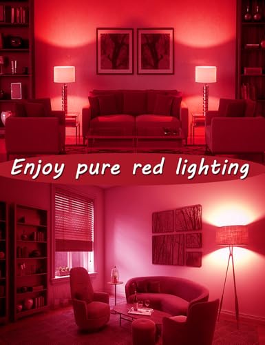 Image of LED Red Sleep Light Bulb Dimmable, 100% Blue Light Blocking Bulb