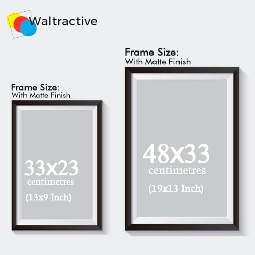 Image of Waltractive Engineered Wood Spiderman X Starry Night Wall Art Framed Poster Portrait - Perfect Wall Decor For Fans For Bedroom, Kids Room - Available In 33X23 & 48X33 CM (13X9 & 19X13 Inch)