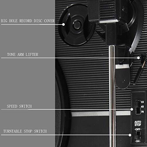 Turntable Salut-FI avec Haut-parleurs d’étagère, Vinyle phonographes avec Cartouche magnétique Compatible avec disques vinyles de Toutes Tailles, y Compris 33 □, 45 ou 78 Tours - Les Beatles, Paul McCartney, John Lennon, RIngo Starr, George Harrison Turntable Salut-FI avec Haut-parleurs d'étagère, Vinyle phonographes avec Cartouche magnétique Compatible avec disques vinyles de Toutes Tailles, y Compris 33 □, 45 ou 78 Tours – Image 7