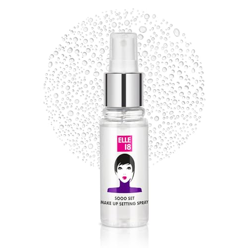 ELLE 18 SOOO SET Setting Spray, Seamless finish, Long Lasting & Hydrating makeup fixer, Light-weight and Non-sticky, Infused with Niacinamide | 60ml