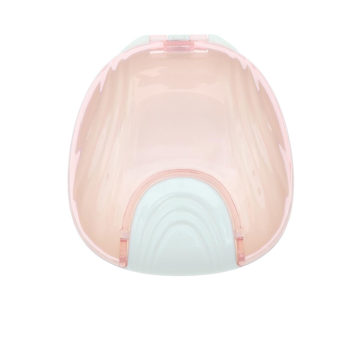 Portable Pink Plastic Denture Storage Box for False Teeth