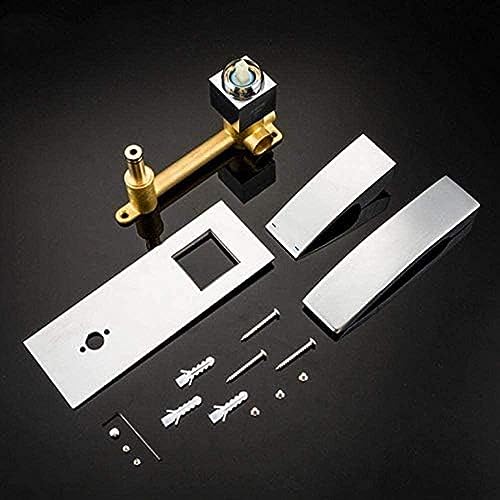 Robinet cascade murale moderne salle de bain mitigeur encastré douche vasque - 4