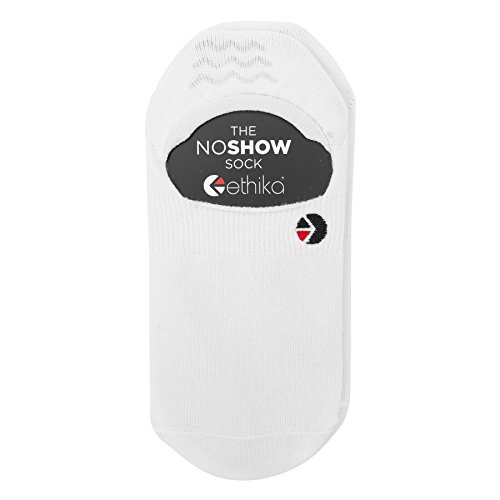 Ethiks Men's No Show Sock | White2