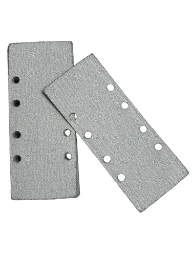 MORLARCO オービタルサンダー ペーパー 60～600番 サンディングペーパー 93X228mm 目詰まり防止コーティング サンダー ペーパー クランプ式 7種類28枚セット (60 80 120 180 240 400 600 各4枚入り) オービタルサンダー用 サンドペーパー 吸塵8穴付 金属 木工 塗装仕上げ DIY作業に