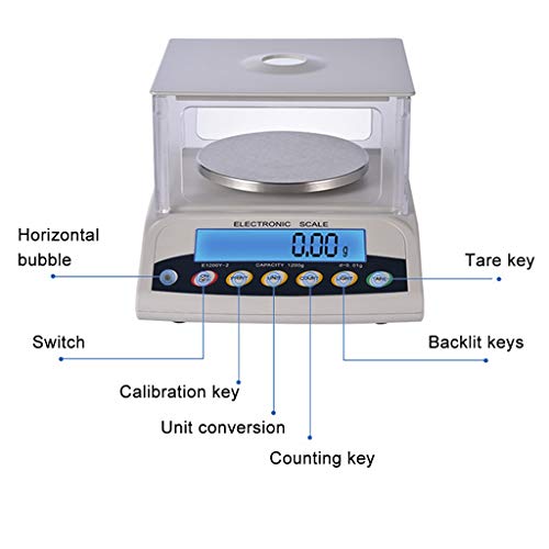 Balance de laboratoire électronique 600g 0.01g instrument de pesage numérique de précision RS232