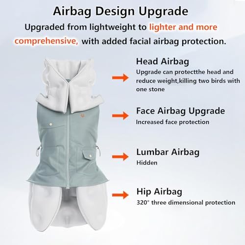 Chaleco de airbag anticaídas para ancianos, disparo de 0,01 segundos, protección de 270°, equipo de seguridad para prevención de caídas