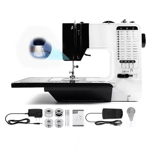 Macchina da Cucire Portatile，Macchina da Cucire Industriale Multifunzionale con 38