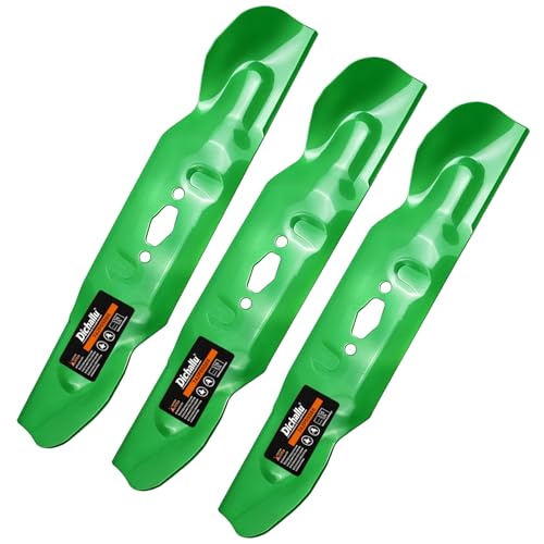 Dichallu Blades Compatible with 54 Cub Cadet ZT1 ZT2 ZTS2 Zero-Turn Mower 742P05086 742-05086 Blades S Shape for Troy Bilt 490-110-C194 490-110-F194 (3 Pack Green)