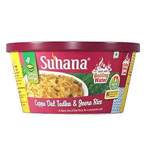 Cuppa Dal Tadka & Jeera Rice Ready to Eat Instant Breakfast - Pack of 3