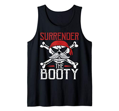 Surrender The Booty Funny Gym Workout Halloween Costume Tank Top