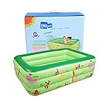 ADECUADO PARA HOGAR Y AL AIRE LIBRE: Mini piscina inflable portátil para bañera para bebés, diseño antideslizante en la parte inferior y almohadilla central interior para garantizar la seguridad y la comodidad de su bebé.