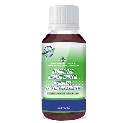 MYOC HYDROLYZED KERATIN PROTEIN Liquid - 60 ml | For Hairs | 2 FL Oz | DIY Ingredient | Hair Strengthens & Protects – Reduces Damage – Fight Fizz – Softens – Moisturizes – Increases Density