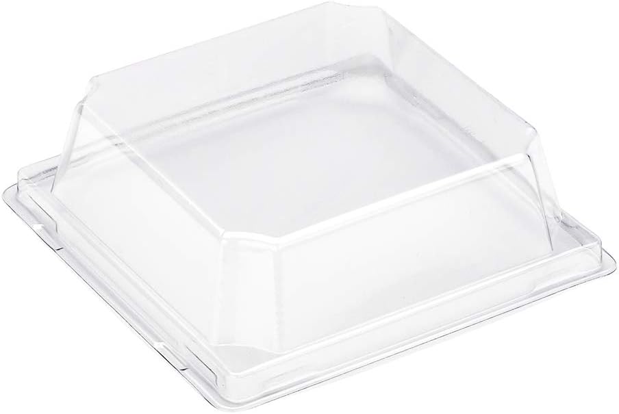 Restaurantware-Matsuri Vision 5 x 4.4 x 1.4 Inch Sushi Trays, 100 Greaseproof Sushi Packaging Boxes - Lids Sold Separately, Disposable, Kraft Paper Sushi Containers, For Appetizers Or Desserts