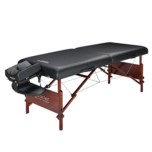 Master Massage Mesa de masaje portátil Del Ray Pro de 30 pulgadas en color negro, estándar