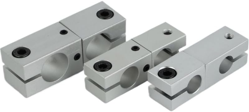 1Pc only not like pic shown, Universal Connector Cross Shaft Clamp Pillar Fixing Clamp Free Rotation Connecting Block Stainless Steel Pipe Clamp Block Shaft Clamp (Aperture 25 * 25)