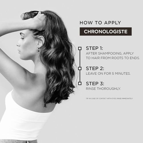 Image of Kerastase Chronologiste Hair Mask for Aging Hair 200ml | Revitalizing & Hydrating Hair Mask for Aging Hair | Infused with Hyaluronic Acid, Abyssine & Vitamin E