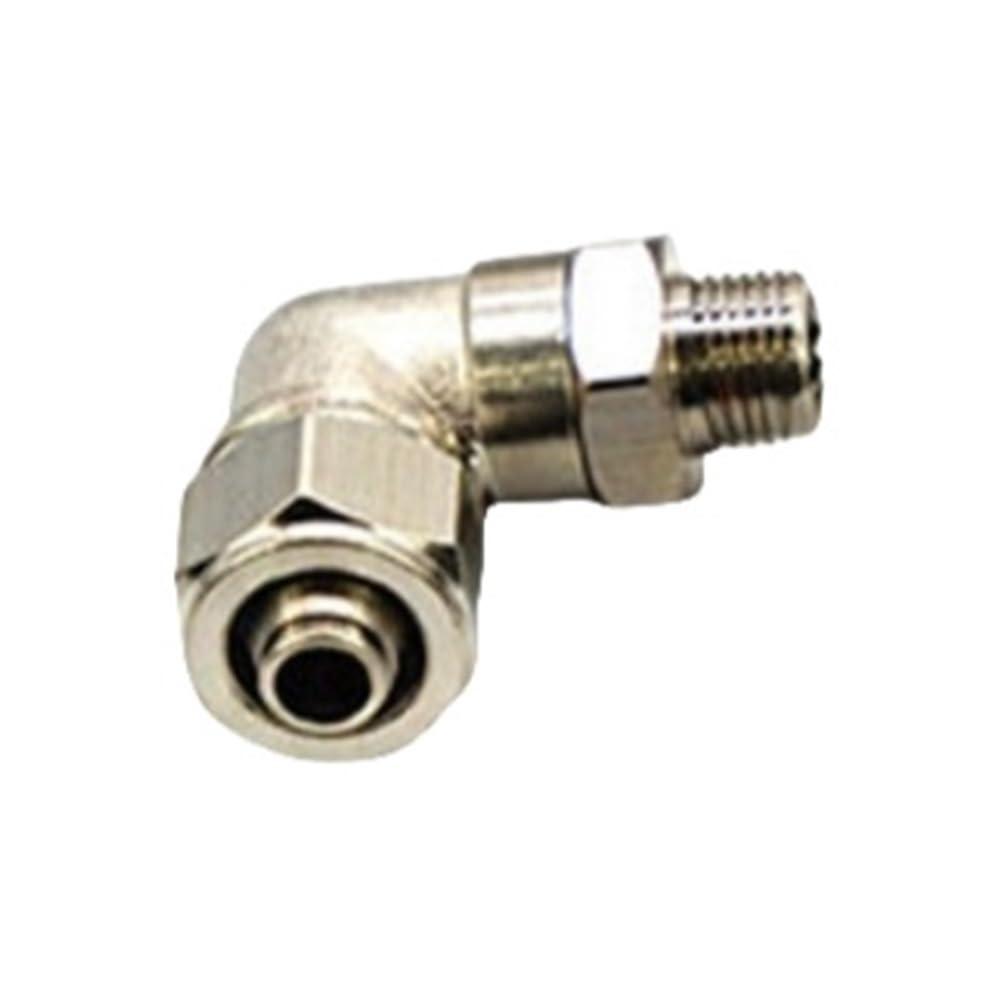 Pipe Hose Connector Pneumatic Connector Elbow Quick Thread Fitting, Male BSP Hose Tightening 1 piece(PL10-01)