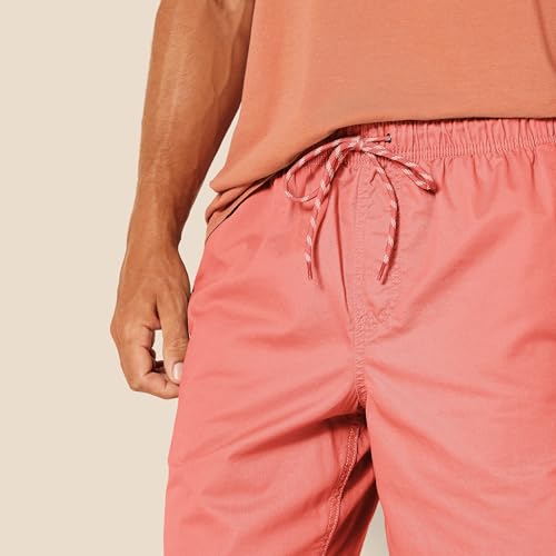 Image of Amazon Essentials Men's 8 inch Inseam Relaxed-Fit Cotton Drawstring Pull-On Walk Shorts, Summer-Weight