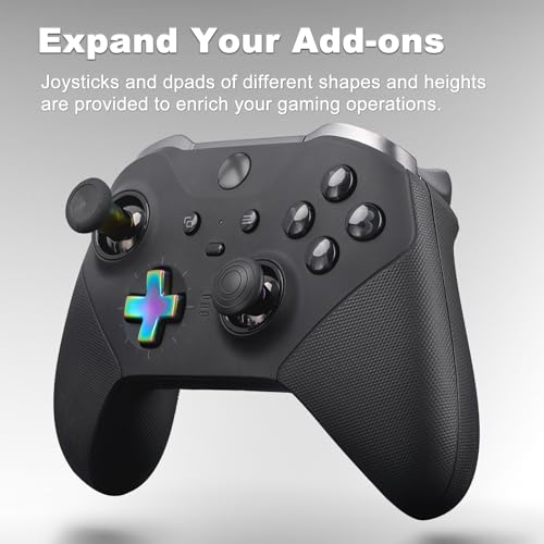 Image of Complete Component Pack for Xbox Elite Controller Series 2 - Accessories Includes 1 Carrying Case, 1 Charging Dock, 4 Thumbsticks, 4 Paddles, 1 Adjustment Tool and 1 Charging Cable (Iridescent)