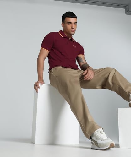 Image of Puma Men's Solid Slim Fit T-Shirt