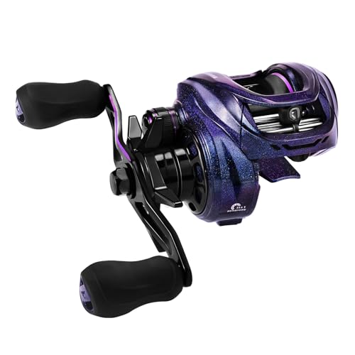 kastking royale legend pro baitcasting reels - automag dual braking system fishing reel arch resistance control 16 lbs carbon drag 55oz lightweight 801 gear ratio 11  1 stainless steel bb