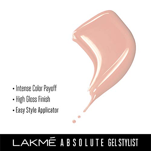 Image of LAKME Absolute Gel Stylist Nail Color, Salmon, 12ml