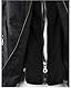 Newbestyle Damen-Jacke mit Kapuze, Kunstleder, für Motorrad, Mantel, Schwarz , 48