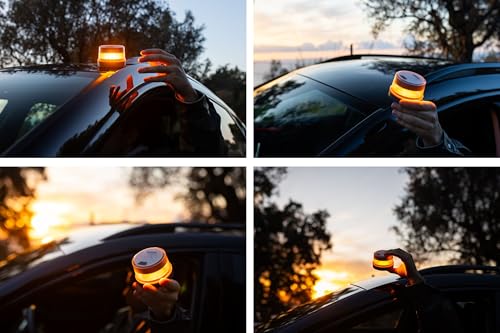 Osram LEDguardian Road Flare Signal V16 IoT, DGT 3.0 zertifizierte LED-Warnleuchte, Verwendung in Spanien vorgeschrieben, 1900K… – Ansicht 2