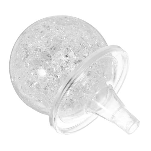 Healifty Sfera di Cristallo Decorativa 5cm in Cristallo Trasparente Base per Fontana Feng Shui, Ornamento Rotondo Artistico per Arredamento Casa e Tavolo, Set Pallina e Supporto