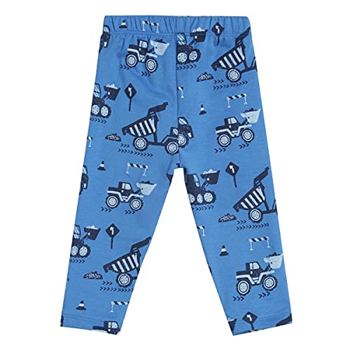 Image of miniklub Boys Blue & Black Printed Pure Cotton Tracksuit