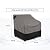 FORSPARK Patio Furniture Covers Waterproof for Outdoor Chairs , Heavy Duty Lawn Chair Covers 2 packs, Fits up to 33 W x 34 D x 31 H Inches-Grey & Black