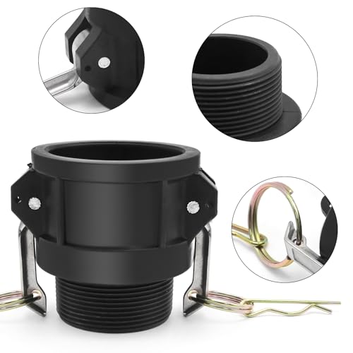 Accesorio Camlock tipo B de polipropileno con bloqueo hermético y adaptador macho de 2 pulgadas 4