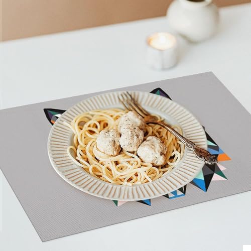 Table sets de table en PVC pour salle à manger lavable durable - 8