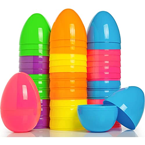 NGUP 48 PCS Fillable Easter Eggs, Colorful Easter Eggs Empty, ...