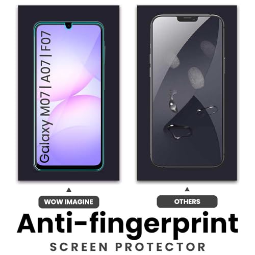 Image of WOW IMAGINE Unbreakable Nano Film Glass Screen Protector for Samsung Galaxy M17e 5G | F70e 5G | M07 | F07 | A07 | A07 5G [ Flexible like a Screen Guard, Harder than a Tempered Glass ] - Pack Of 2