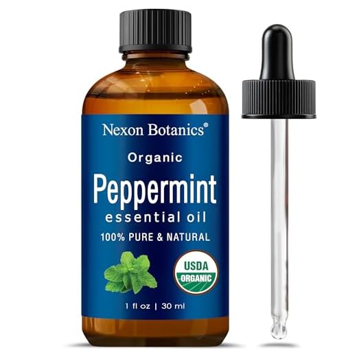 Organic Peppermint Essential Oil 30 ml - 100% Pure Peppermint Oil for Diffuser -Natural, Undiluted Menthol Oil for Hair Care - Mint Oil for Skin Care - Pure Essential Oils Peppermint - Nexon Botanics