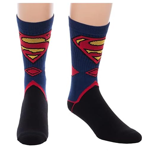 DC Comics Superman Suit Up Crew Calcetines