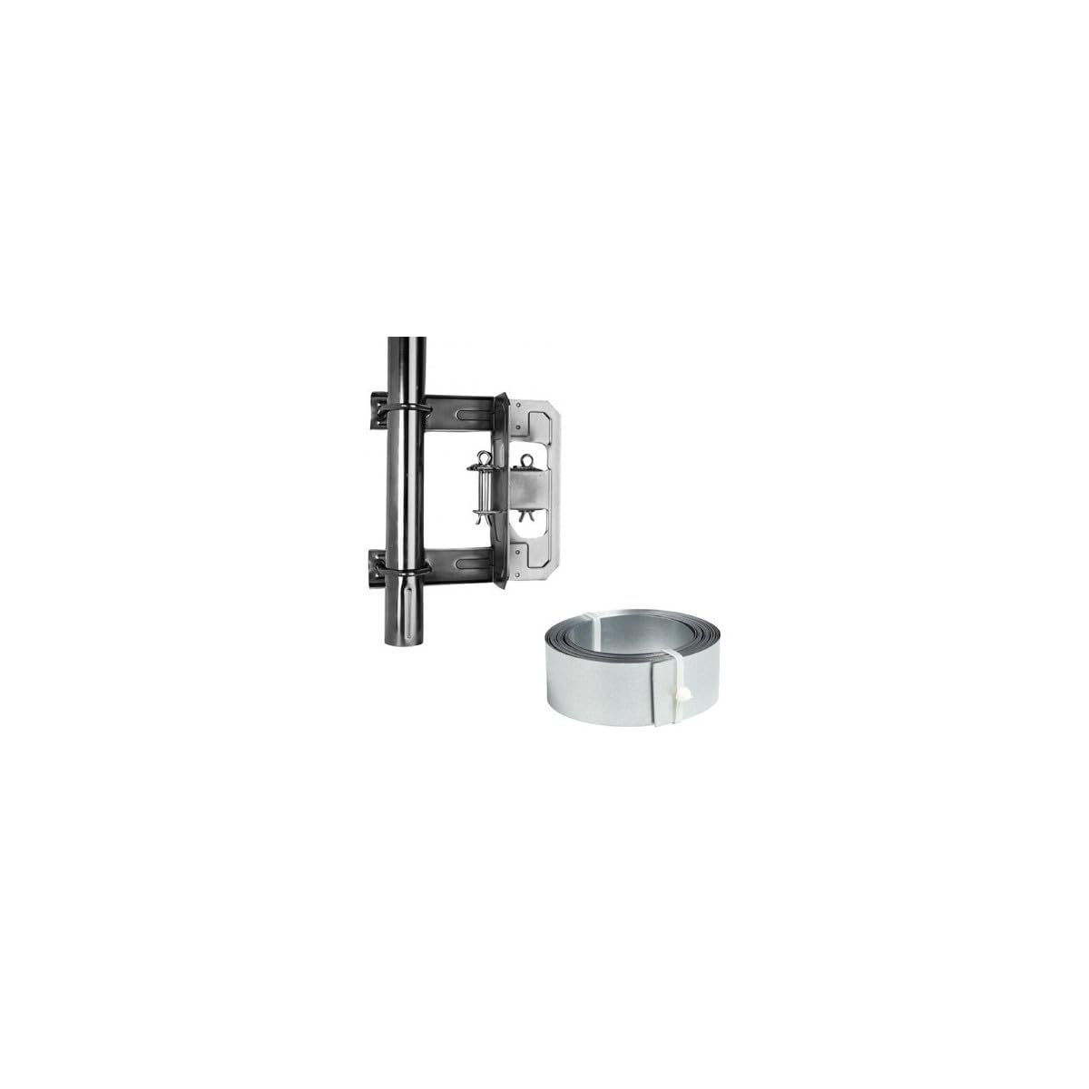 Cerclage cheminée Simple Galvanisé 2 tendeurs + Feuillard Galvanisé 25m